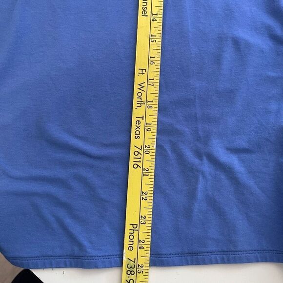 Chico's The Ultimate Tee, 3/4 Sleeve and V-neck, Blue, Size Large - Picture 7 of 7